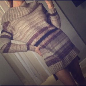 Knit sweater dress